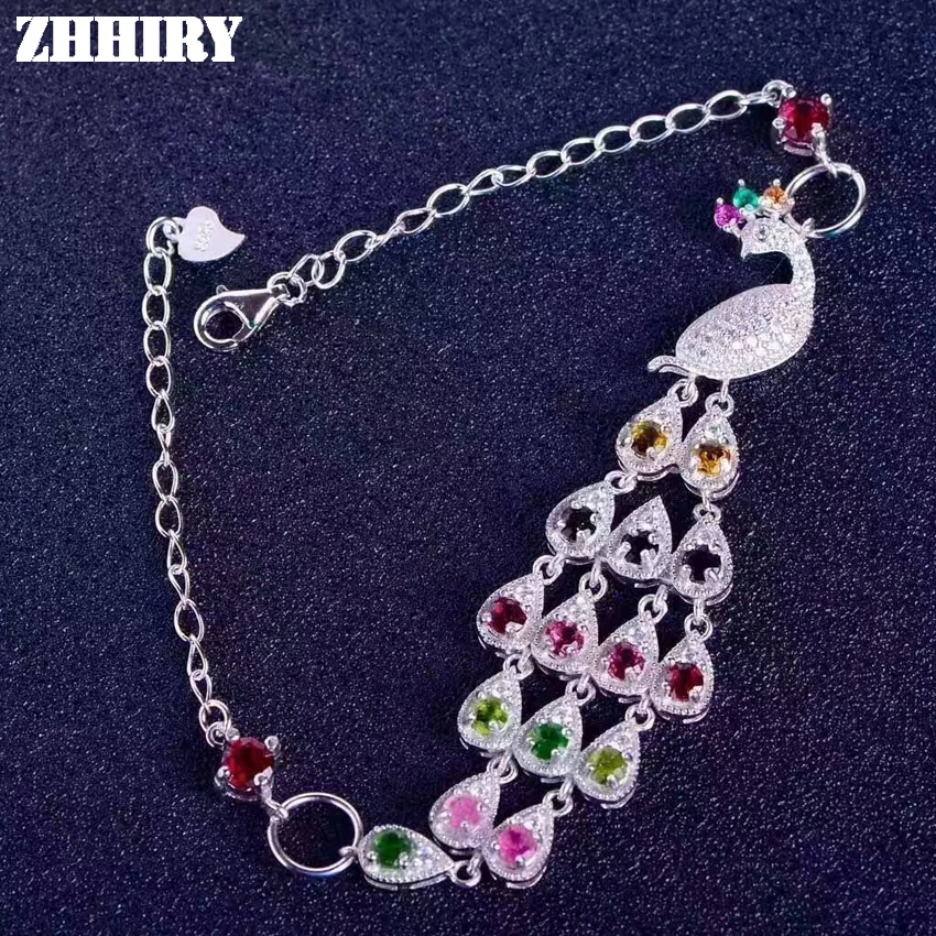 Bracelet Natural Tourmaline Gemstone Genuine Solid 925 Sterling Silver Wome ZHHIRY
Bracelet Natural Tourmaline Gemstone Genuine Solid 925 Sterling Silver Wome ZHHIRY