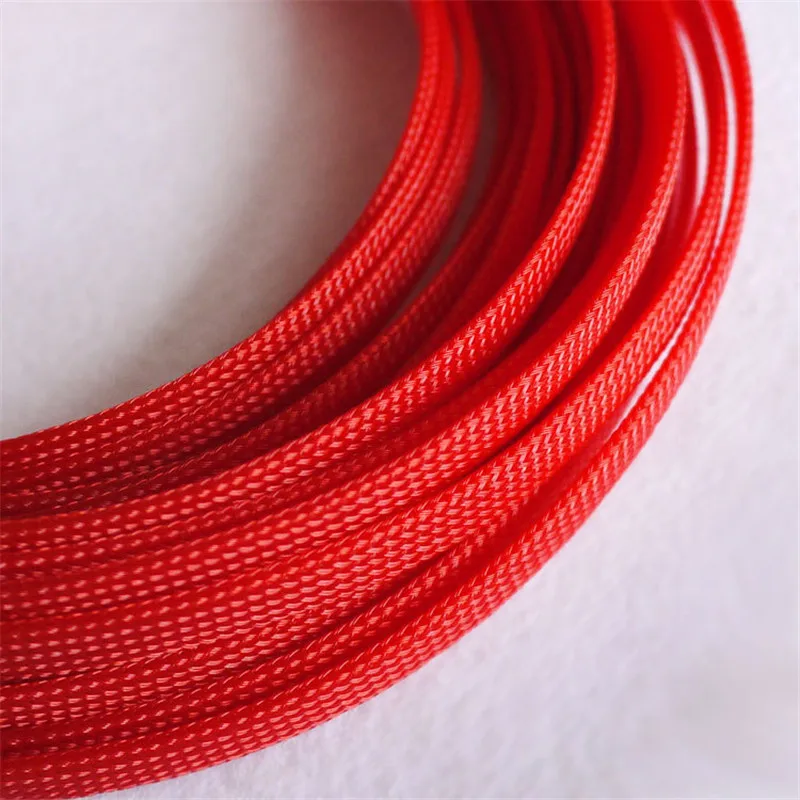 Red - High quality 8mm Braided PET Expandable Sleeving High Density Sheathing Plaited Cable Sleeves
Red - High quality 8mm Braided PET Expandable Sleeving High Density Sheathing Plaited Cable Sleeves