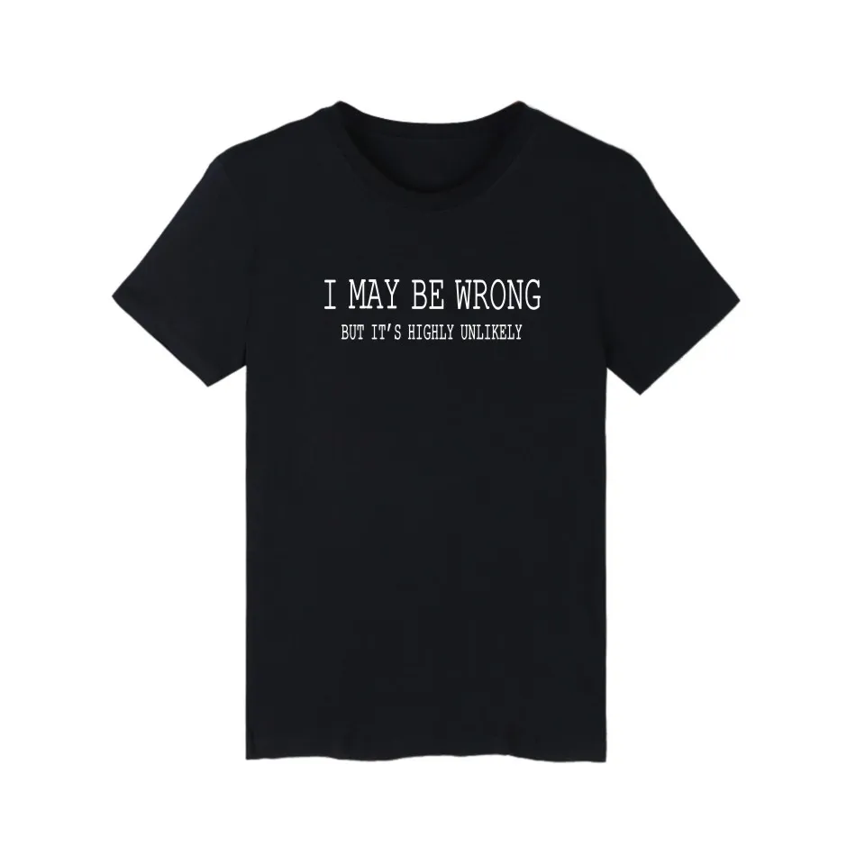 Хлопковая футболка с коротким рукавом I Can BE WRONG 2016 мужские модные брендовые