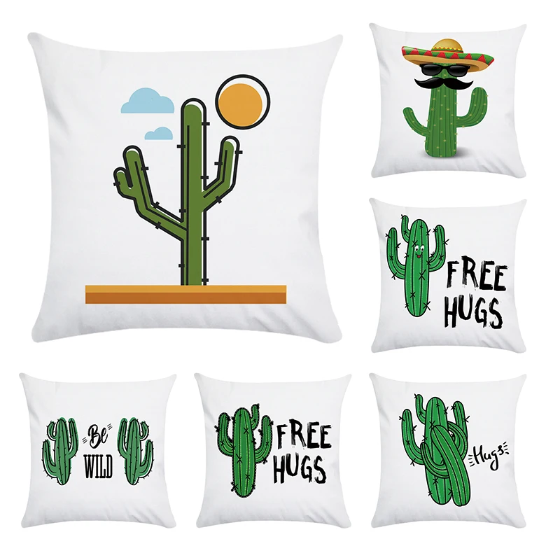 Cactus Person Cushion Cover Throw Pillows Cover Car Sofa Decorative Pillowcase Macaw Free Hugs Cushion 45*45cm CR054
Cactus Person Cushion Cover Throw Pillows Cover Car Sofa Decorative Pillowcase Macaw Free Hugs Cushion 45*45cm CR054