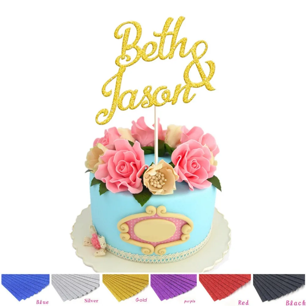 1pcs Personalized Custom Bride ang Groom Name Cake Topper Wedding Bridal Shower Party DIY Supplies Decoration Favors
1pcs Personalized Custom Bride ang Groom Name Cake Topper Wedding Bridal Shower Party DIY Supplies Decoration Favors