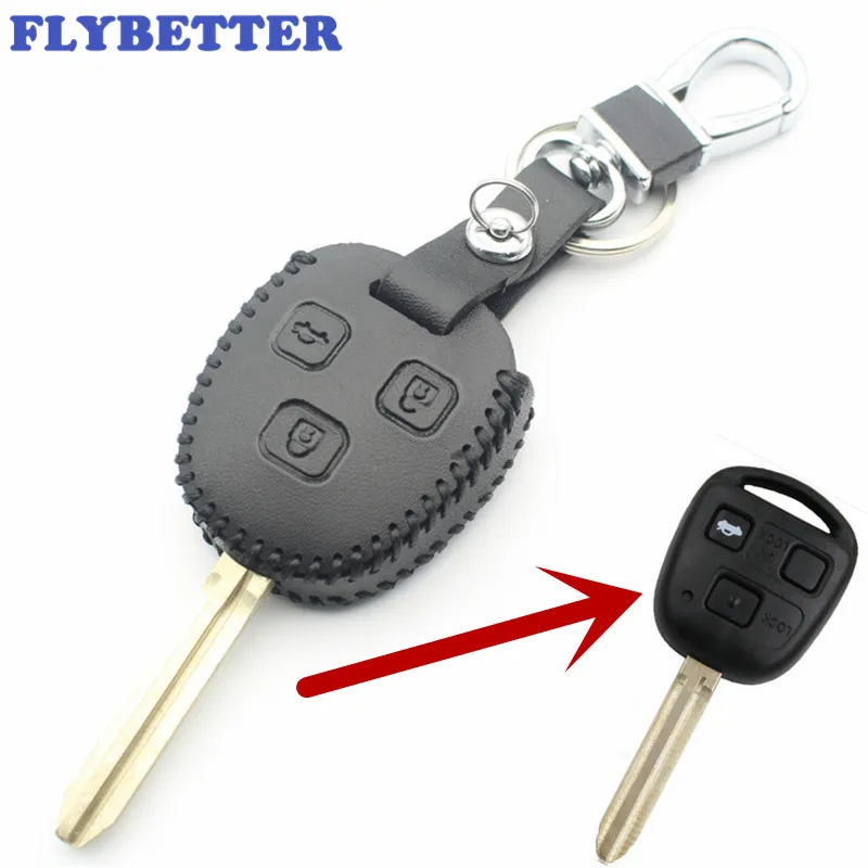 FLYBETTER Genuine Leather 3Button Key Case Cover For Toyota Land Cruiser/Camry/Corolla/FJ Cruiser Car Styling L2100
FLYBETTER Genuine Leather 3Button Key Case Cover For Toyota Land Cruiser/Camry/Corolla/FJ Cruiser Car Styling L2100