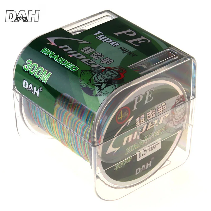 4 Strands 300m Series PE Fishing Line Multicolor Multifilament Strong Bradied Fishing Line Pesca Outdoor Mix Fish
4 Strands 300m Series PE Fishing Line Multicolor Multifilament Strong Bradied Fishing Line Pesca Outdoor Mix Fish