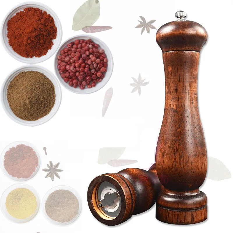 5/8 Inch Solid Wood Pepper Mill with Strong Adjustable Ceramic Grinder Hand Movement Salt and Pepper Grinder Kitchen Accessories
5/8 Inch Solid Wood Pepper Mill with Strong Adjustable Ceramic Grinder Hand Movement Salt and Pepper Grinder Kitchen Accessories