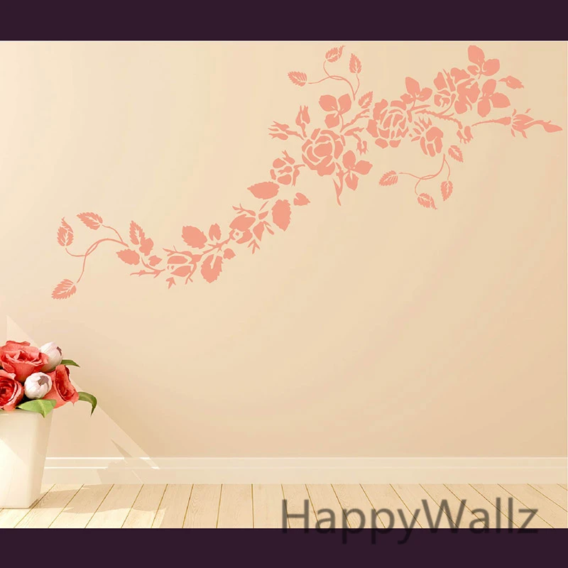Rose Wall Sticker Romantic Rose Flower Wall Decal DIY Removable Flower Wall Decoration Easy Wall Art F41
Rose Wall Sticker Romantic Rose Flower Wall Decal DIY Removable Flower Wall Decoration Easy Wall Art F41