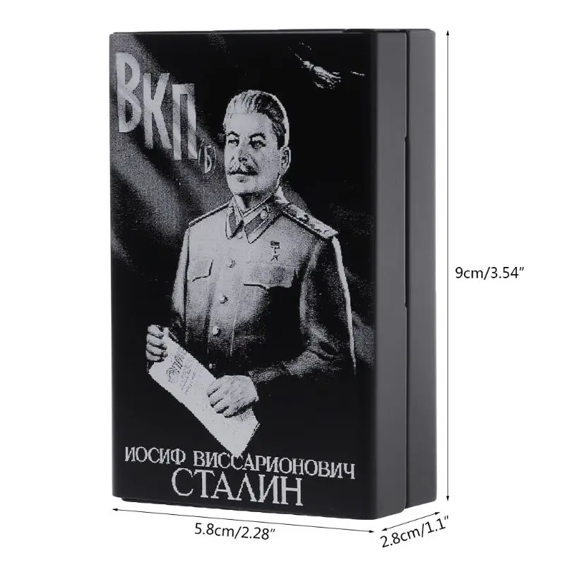 Aluminium Alloy Cigarette Case Carved Soviet Union Stalin Will Not Fade Cigarette Boxes Portable Boxes Holders
Aluminium Alloy Cigarette Case Carved Soviet Union Stalin Will Not Fade Cigarette Boxes Portable Boxes Holders