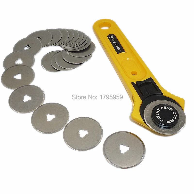 28mm Refill Blades Rotary Cutter Fabric Vinyl Paper Sewing Cutting Manual Tool with 20pcs 28mm Refill Replacement Blades
28mm Refill Blades Rotary Cutter Fabric Vinyl Paper Sewing Cutting Manual Tool with 20pcs 28mm Refill Replacement Blades