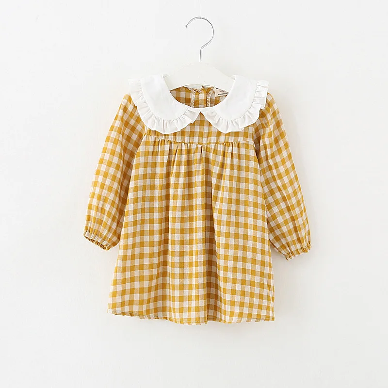 DFXD 2018 Spring Baby Girl Dress Long Sleeve Plaid Peter Pan Collar A-line Girl Dresses Cute Children Birthday Dress Vestido
DFXD 2018 Spring Baby Girl Dress Long Sleeve Plaid Peter Pan Collar A-line Girl Dresses Cute Children Birthday Dress Vestido