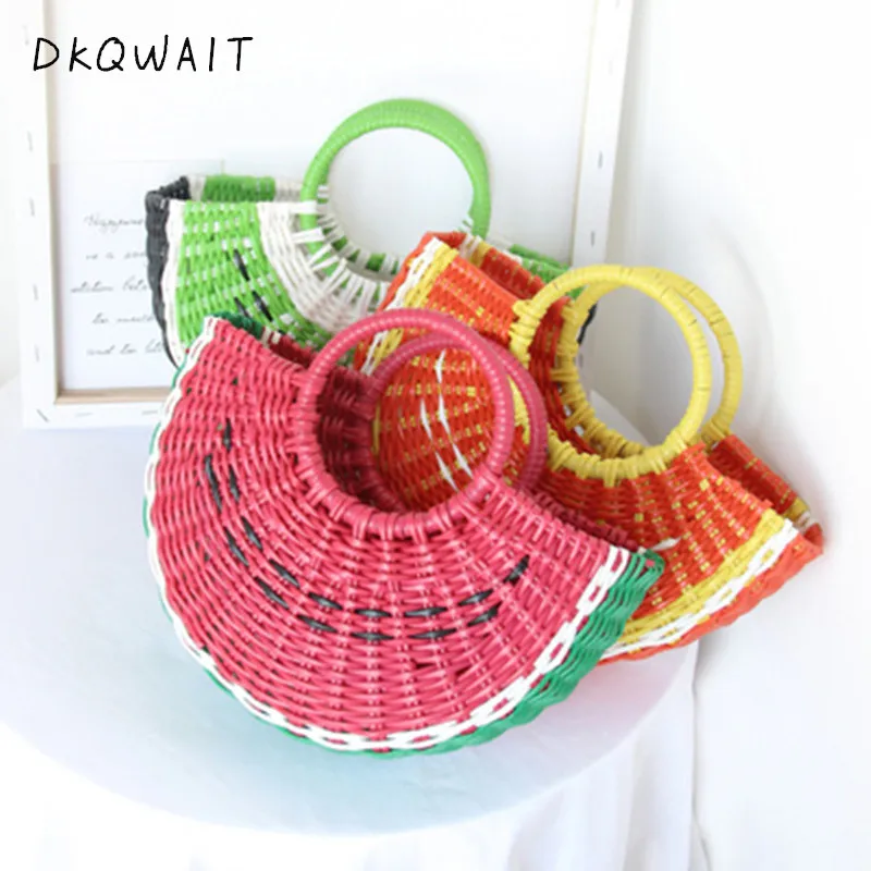 NEW women handbags straw top handle bag for ladies 2019 Summer holiday Shoulder Crossbody beach bag watermelon hand bag female
NEW women handbags straw top handle bag for ladies 2019 Summer holiday Shoulder Crossbody beach bag watermelon hand bag female