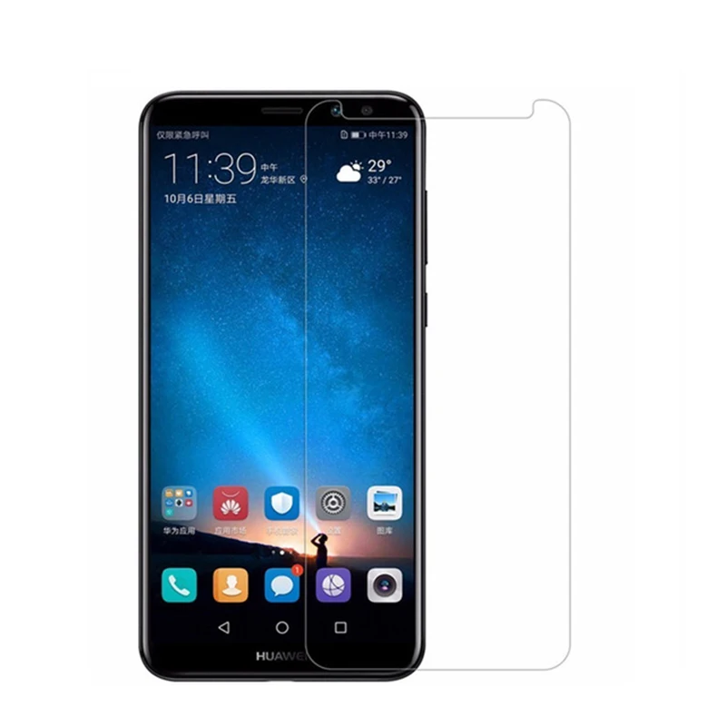 Фото 2 шт для стекла Huawei Mate 10 Lite Защита экрана стекло Nova 2i/Honor 9i/MaiMang 6 закаленное ^ |
