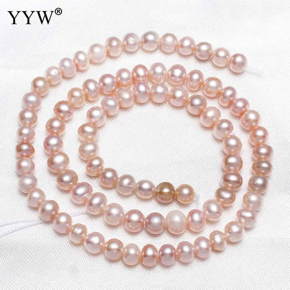 5-6mm Pink Cultured Potato Freshwater Pearl Beads Loose Beads for DIY Women Necklace Bracelet Jewelry Making Findings 15"
5-6mm Pink Cultured Potato Freshwater Pearl Beads Loose Beads for DIY Women Necklace Bracelet Jewelry Making Findings 15"