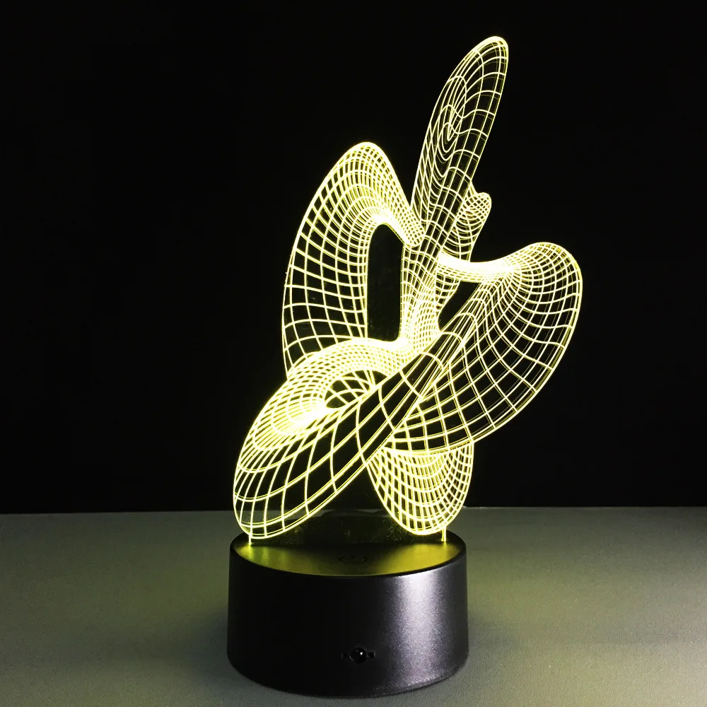 Artist Abstract 3D Illusion Lamp Dancing Spiral Bulb Night Lights 7 Colors Effect for Office Home Bedroom Atmosphere Lighting
Artist Abstract 3D Illusion Lamp Dancing Spiral Bulb Night Lights 7 Colors Effect for Office Home Bedroom Atmosphere Lighting