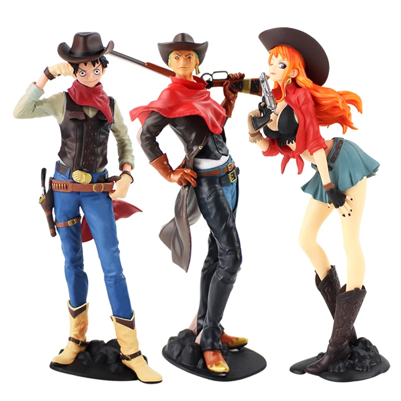 19-22cm Cartoon Figure Toys Treasure Cruise World Journey Vol.1 Jeans Monkey D Luffy Roronoa Zoro Nami PVC Model Dolls
19-22cm Cartoon Figure Toys Treasure Cruise World Journey Vol.1 Jeans Monkey D Luffy Roronoa Zoro Nami PVC Model Dolls