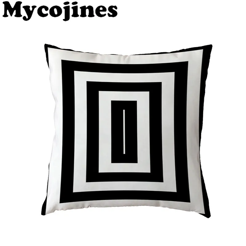 Nordic Style Simple Polyester Peach Skin Black And White Striped Geometric Rectangle Wavy Line Home Sofa Gift Decor Pillow Case
Nordic Style Simple Polyester Peach Skin Black And White Striped Geometric Rectangle Wavy Line Home Sofa Gift Decor Pillow Case