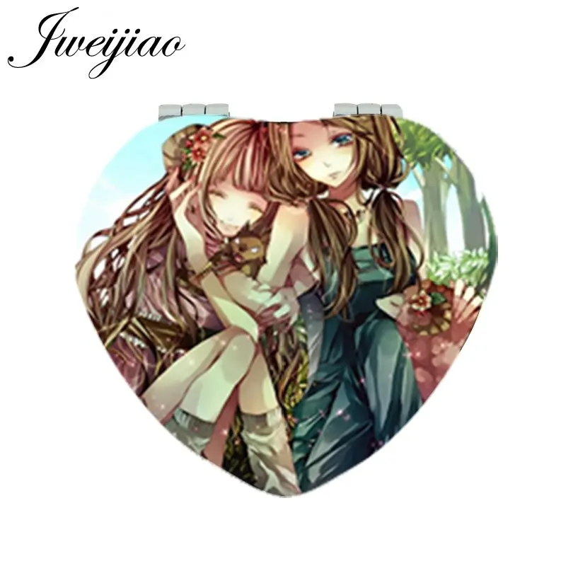 JWEIJIAO Love Girls Cartoon Game Moive Photo Makeup Mirror Heart Shaped Folding Mini Pocket Hand Mirror 1X/2X Magnifying
JWEIJIAO Love Girls Cartoon Game Moive Photo Makeup Mirror Heart Shaped Folding Mini Pocket Hand Mirror 1X/2X Magnifying