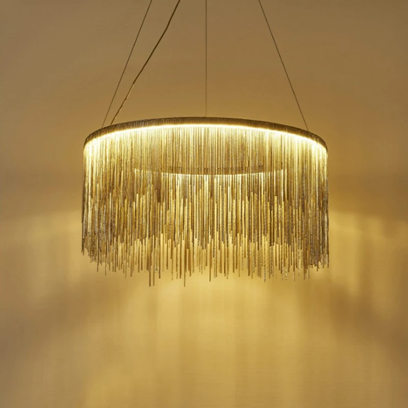 Modern led tassel aluminum chain Pendant Lights Nordic lamp hanging lights decorative art lamps hanglampen voor eetkamer
Modern led tassel aluminum chain Pendant Lights Nordic lamp hanging lights decorative art lamps hanglampen voor eetkamer