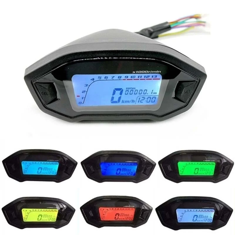 Universal Motorcycle LCD Digital 1000rpm Speedometer Odometer Backlight Motorcycle Odometer for 2,4 Cylinders meter
Universal Motorcycle LCD Digital 1000rpm Speedometer Odometer Backlight Motorcycle Odometer for 2,4 Cylinders meter