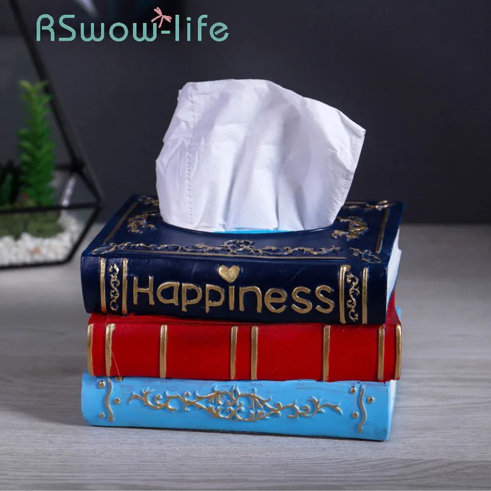 Retro Living Room Resin Tissue Box Home Study Bedroom Rectangular Creative Book Tissue Box Decoration Napkin Holder Box
Retro Living Room Resin Tissue Box Home Study Bedroom Rectangular Creative Book Tissue Box Decoration Napkin Holder Box