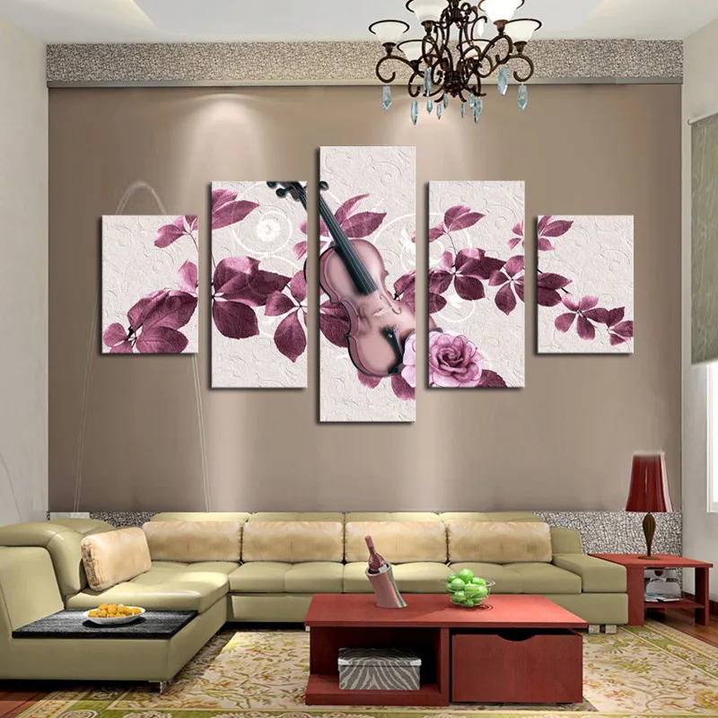 Angel's Art 5pcs/set Guitar in Purple Flowers Print Unframed Modern Home Decor Painting
Angel's Art 5pcs/set Guitar in Purple Flowers Print Unframed Modern Home Decor Painting