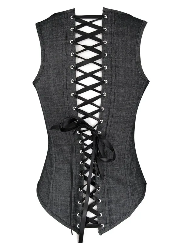 Women's sexy Spiral steel boned underbust corset Vest waist Cincher Corselet shaper Black Gray bustiers Plus size 6XL
Women's sexy Spiral steel boned underbust corset Vest waist Cincher Corselet shaper Black Gray bustiers Plus size 6XL
