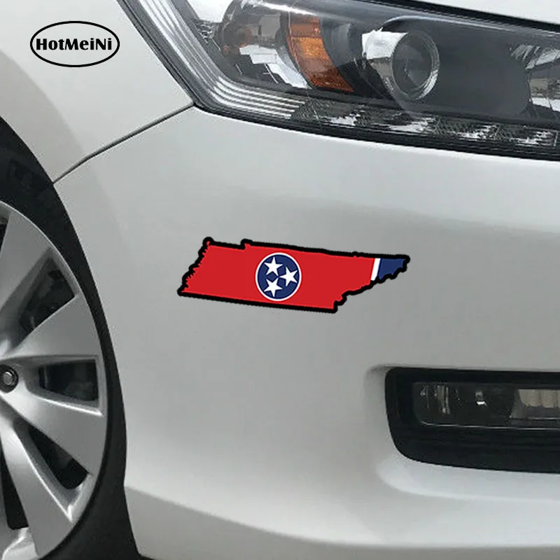 HotMeiNi 13cm x 5cm Car Styling Tennessee State Flag Map - printed vinyl decal sticker TN USA Waterproof Accessories | Автомобили и