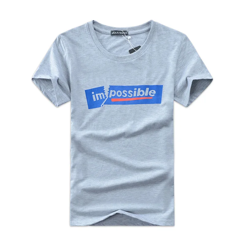 Printed Impossible T-shirts Summer New Men T Shirts Short Sleeve O Neck Slim Men Tees Shirts Men 4 Colors
Printed Impossible T-shirts Summer New Men T Shirts Short Sleeve O Neck Slim Men Tees Shirts Men 4 Colors