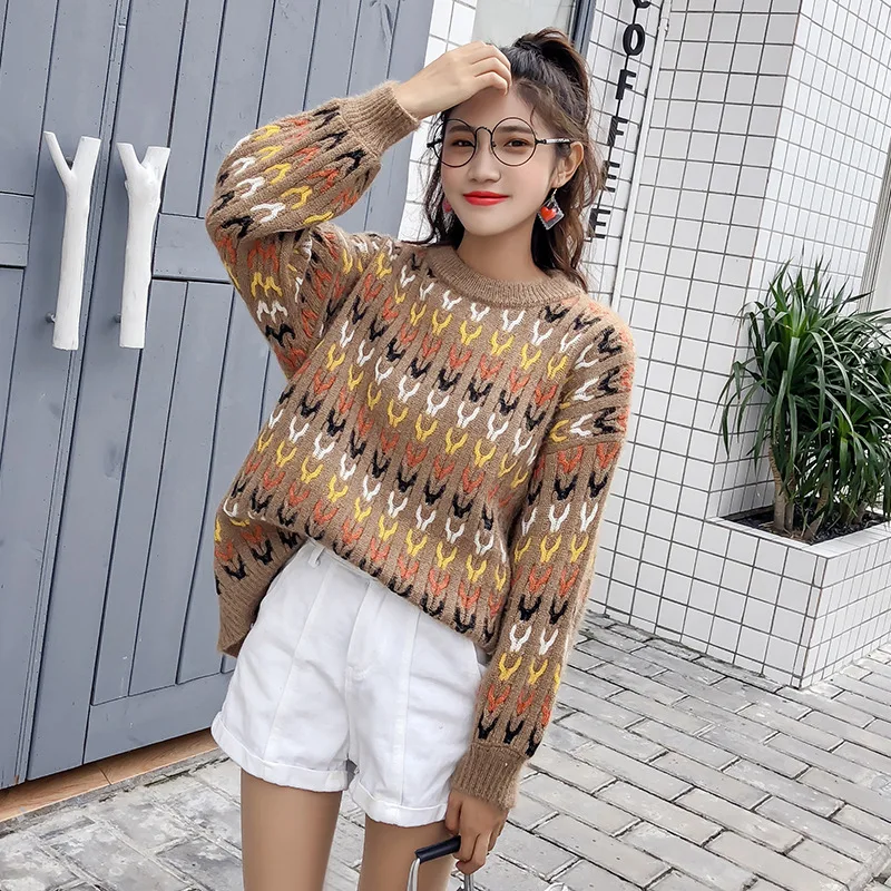 Akslxdmmd 2019 New Women Spring Autumn Sweater O-neck Loose Vintage Knitted Tops Korean Style Casual Pullovers Yellow Coat AC226
Akslxdmmd 2019 New Women Spring Autumn Sweater O-neck Loose Vintage Knitted Tops Korean Style Casual Pullovers Yellow Coat AC226
