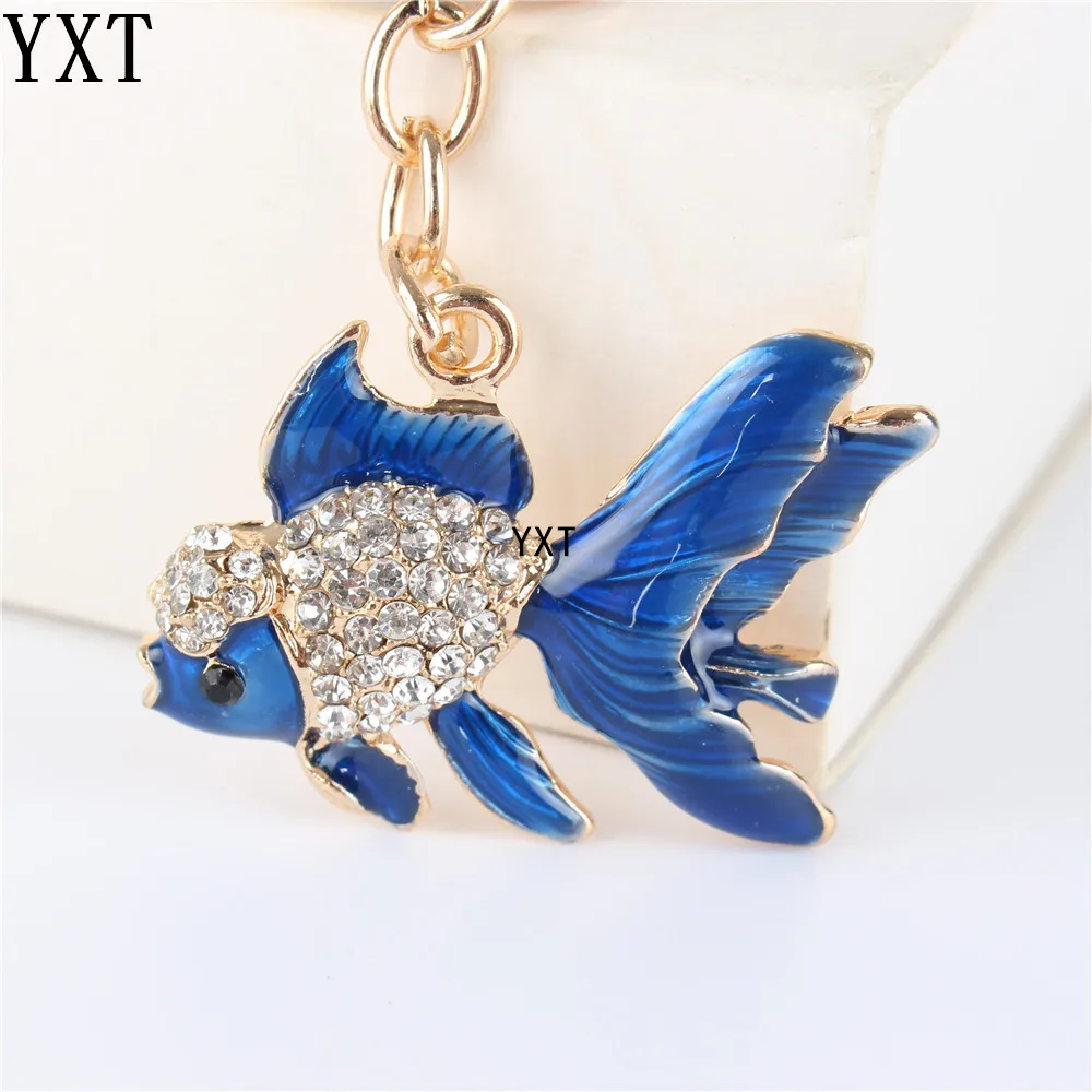 Lovely Blue Goldfish Fish Cute Crystal Charm Purse Handbag Car Key Keyring Keychain Party Wedding Birthday Lover Gift
Lovely Blue Goldfish Fish Cute Crystal Charm Purse Handbag Car Key Keyring Keychain Party Wedding Birthday Lover Gift