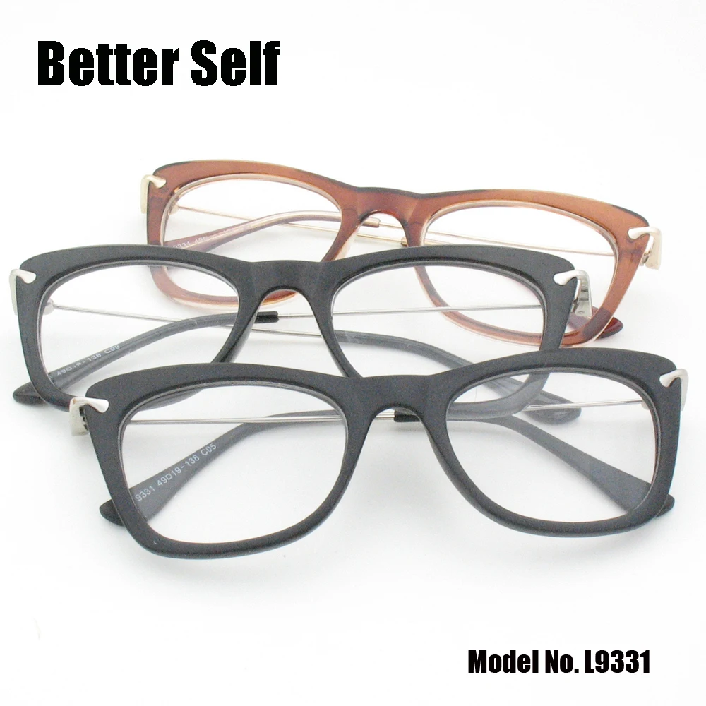 Vintage Cat Eye Frame Better Self L9331 Brand Designer Clear Lens Glasses Eyewear Women Eyeglasses Female Grade PC Spectacles
Vintage Cat Eye Frame Better Self L9331 Brand Designer Clear Lens Glasses Eyewear Women Eyeglasses Female Grade PC Spectacles