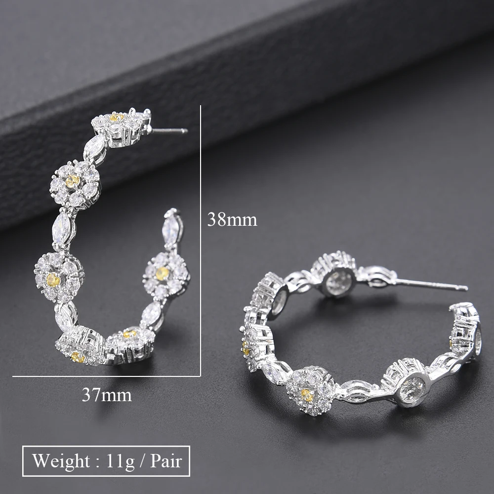 SISCATHY 2019 Fashion Jewelry High Quality Trendy Simple Hoop Earrings Luxury Cubic Zirconia Earrings For Women Accessories Gift
SISCATHY 2019 Fashion Jewelry High Quality Trendy Simple Hoop Earrings Luxury Cubic Zirconia Earrings For Women Accessories Gift