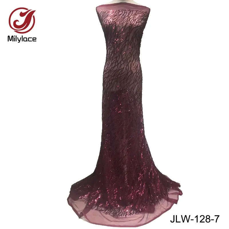 Latest design tulle lace fabric with sequins new party dress lace fabric 5 yards per lot dazzling french lace african JLW-128
Latest design tulle lace fabric with sequins new party dress lace fabric 5 yards per lot dazzling french lace african JLW-128