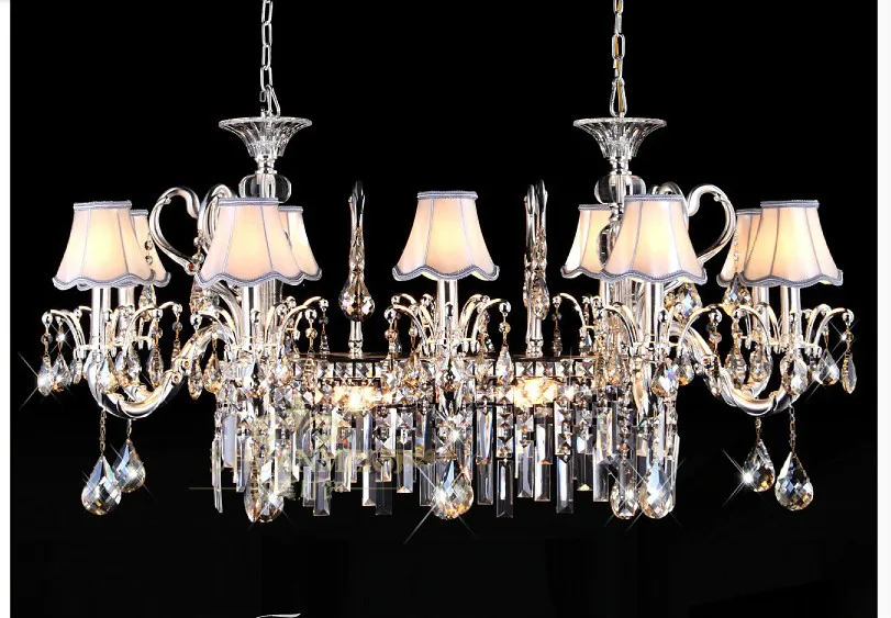 Free Shipping Luxury Living Room Silver Pendant Bedroom Zinc Alloy Crystal Chandelier E14 Candle Restaurant Chandelier Lighting
Free Shipping Luxury Living Room Silver Pendant Bedroom Zinc Alloy Crystal Chandelier E14 Candle Restaurant Chandelier Lighting