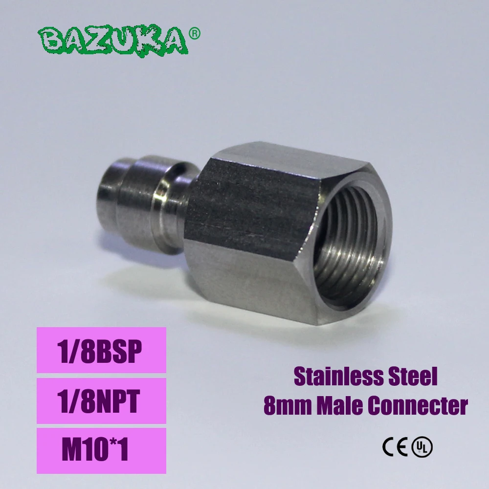 Paintball Airsoft PCP Air Gun Quick Disconnect Charging Hose Adaptor Thread 1/8NPT 1/8BSP M10*1 Stainless Steel Fill Nipple
Paintball Airsoft PCP Air Gun Quick Disconnect Charging Hose Adaptor Thread 1/8NPT 1/8BSP M10*1 Stainless Steel Fill Nipple