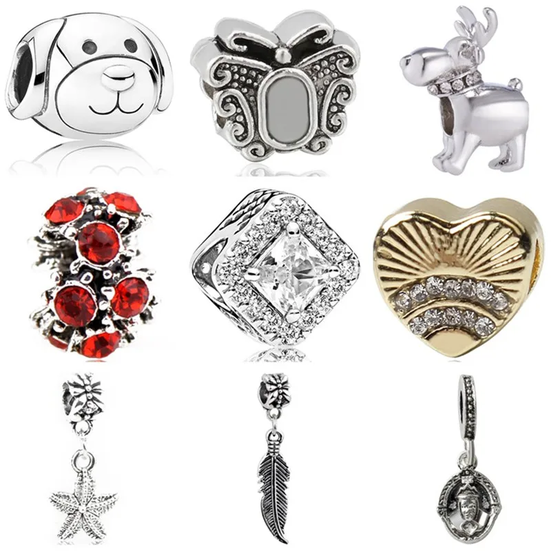 Simple Style Luxurious Dog Feather Starfish Butterfly Hat Cake Heart Bead Fit Original Pandora Charms for Women DIY Jewelry
Simple Style Luxurious Dog Feather Starfish Butterfly Hat Cake Heart Bead Fit Original Pandora Charms for Women DIY Jewelry