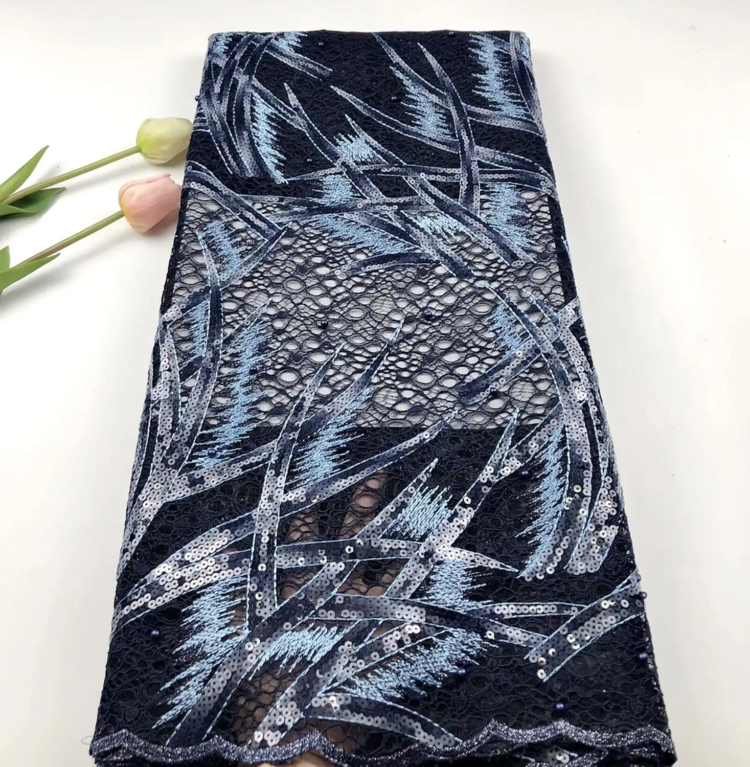 African Lace Fabric 2019 High Quality Lace Fabric French Sequins Net Cord Tulle Fabrics Nigerian Laces For Wedding Dress
African Lace Fabric 2019 High Quality Lace Fabric French Sequins Net Cord Tulle Fabrics Nigerian Laces For Wedding Dress