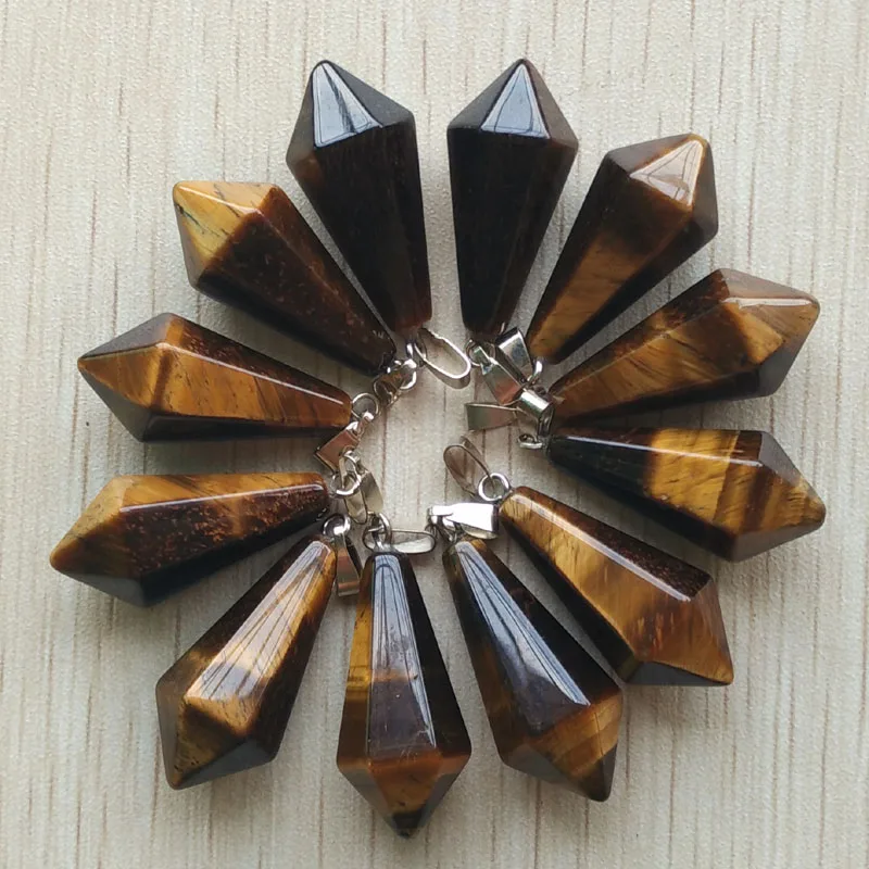 Fashion good quality Natural tiger's eye Stone Hexagonal pyramid Charms pendants for jewelry making 12Pcs/lot Wholesale Free
Fashion good quality Natural tiger's eye Stone Hexagonal pyramid Charms pendants for jewelry making 12Pcs/lot Wholesale Free