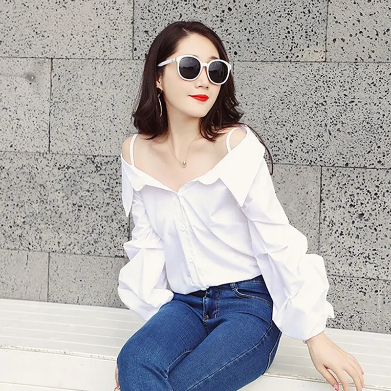 Off Shoulder Blouses Women Shirt 2021 Spring New Arrivals Fashion Puff Sleeve White Shirts Women Casual Tops Womens Clothing
Off Shoulder Blouses Women Shirt 2021 Spring New Arrivals Fashion Puff Sleeve White Shirts Women Casual Tops Womens Clothing