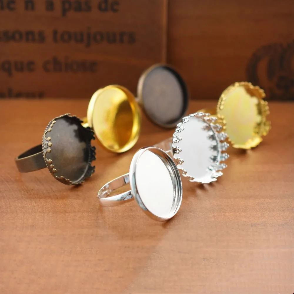 5pieces Adjustable Blank with inner 20mm Bezel Brass Ring setting base Cameo Cabochons Setting Tray jewelry findings
5pieces Adjustable Blank with inner 20mm Bezel Brass Ring setting base Cameo Cabochons Setting Tray jewelry findings