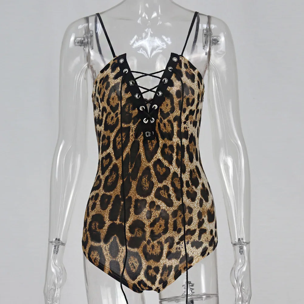 Sexy Women Ladies Slim V-Neck Bandage Bodysuit Party Club Leopard Print Bodycon Romper Stretch Leotard Tops Street Clubwear Top
Sexy Women Ladies Slim V-Neck Bandage Bodysuit Party Club Leopard Print Bodycon Romper Stretch Leotard Tops Street Clubwear Top