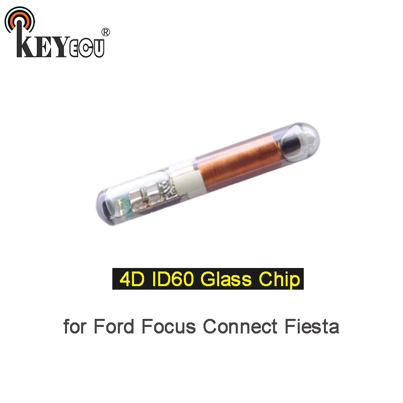 KEYECU 1x/ 2x Новый 4D ID60 стеклянный чип транспондер дистанционный ключ для Ford Focus Connect