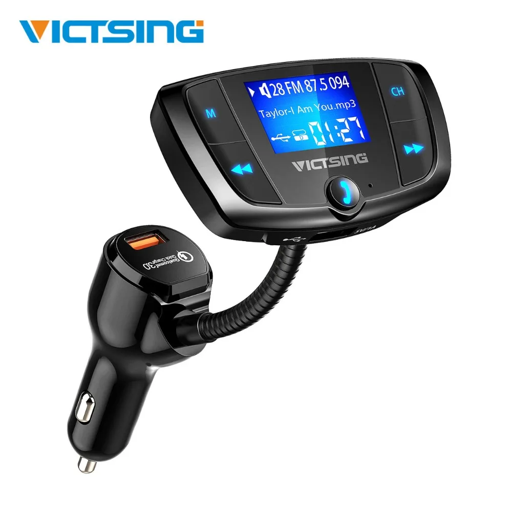 VicTsing беспроводной автомобильный комплект Bluetooth адаптер большой экран 3 режима