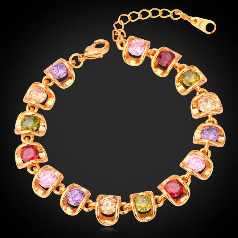 Kpop Bracelets Woman Luxury Crystal Jewelry Cubic Zircon yellow Gold/Silver Color New Trendy Charms Bracelet H112
Kpop Bracelets Woman Luxury Crystal Jewelry Cubic Zircon yellow Gold/Silver Color New Trendy Charms Bracelet H112