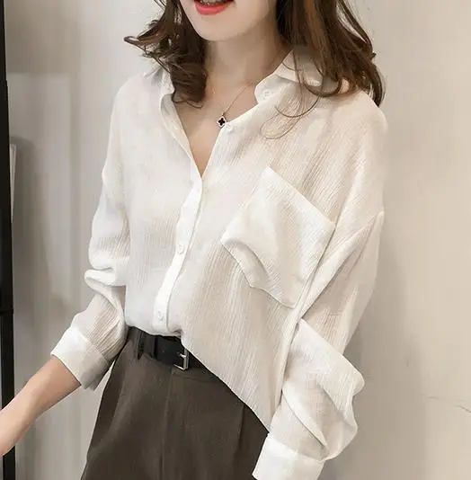 Plus Size Women Cotton Linen Blouse Solid V Neck Long Sleeve Buttons Pockets Autumn Feminina Blusas Summer Loose Shirt
Plus Size Women Cotton Linen Blouse Solid V Neck Long Sleeve Buttons Pockets Autumn Feminina Blusas Summer Loose Shirt