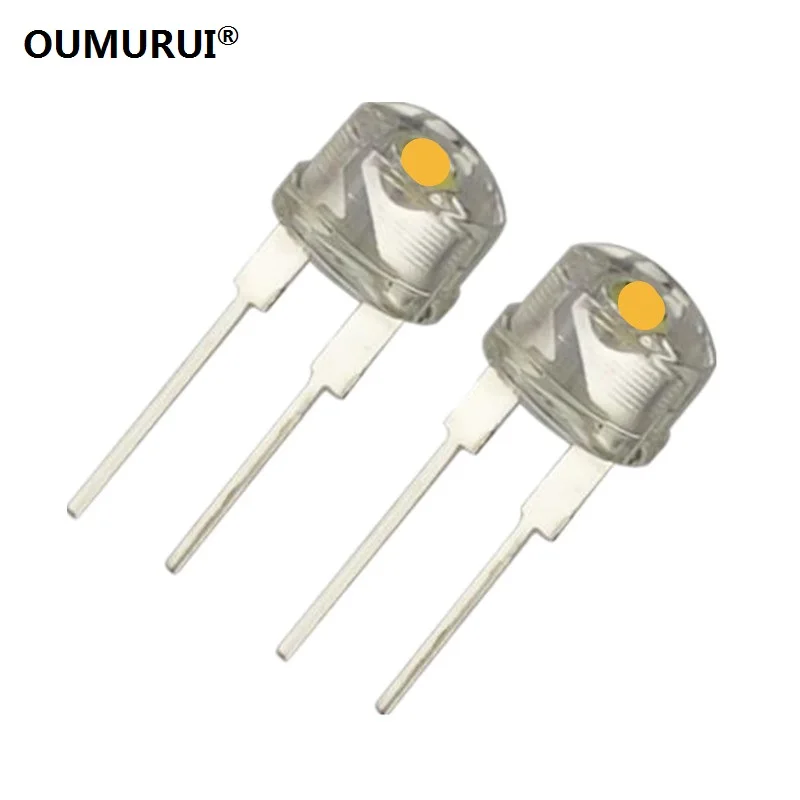 F8 High bright 8mm LED strawhat diode short leg warm white light 2800-3200k 0.5w 3.1-3.3v 80-100mA 1000PCS Free shipping
F8 High bright 8mm LED strawhat diode short leg warm white light 2800-3200k 0.5w 3.1-3.3v 80-100mA 1000PCS Free shipping