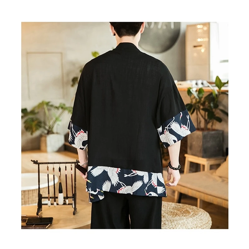 Japanese kimono cardigan men haori yukata male samurai clothing blouse kimono jacket mens kimono shirt yukata haori KZ2011
Japanese kimono cardigan men haori yukata male samurai clothing blouse kimono jacket mens kimono shirt yukata haori KZ2011