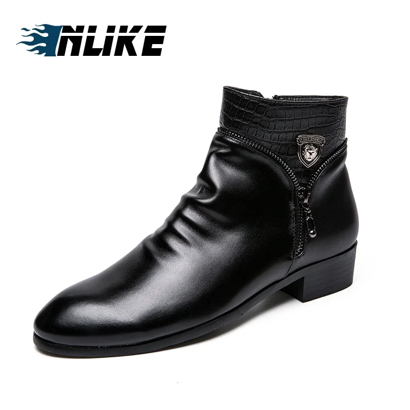 INLIKE Men Fashion Ankle Boots Leather British Men Boot High Quality Casual Men Shoes Boots Mens Boots
INLIKE Men Fashion Ankle Boots Leather British Men Boot High Quality Casual Men Shoes Boots Mens Boots