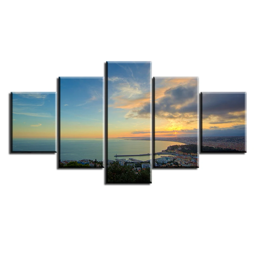 5 pc Set houses-sunrise-sea-sky-clouds-trees NO FRAME Oil Painting Canvas Prints Wall Art Pictures For Living Room Decorations
5 pc Set houses-sunrise-sea-sky-clouds-trees NO FRAME Oil Painting Canvas Prints Wall Art Pictures For Living Room Decorations