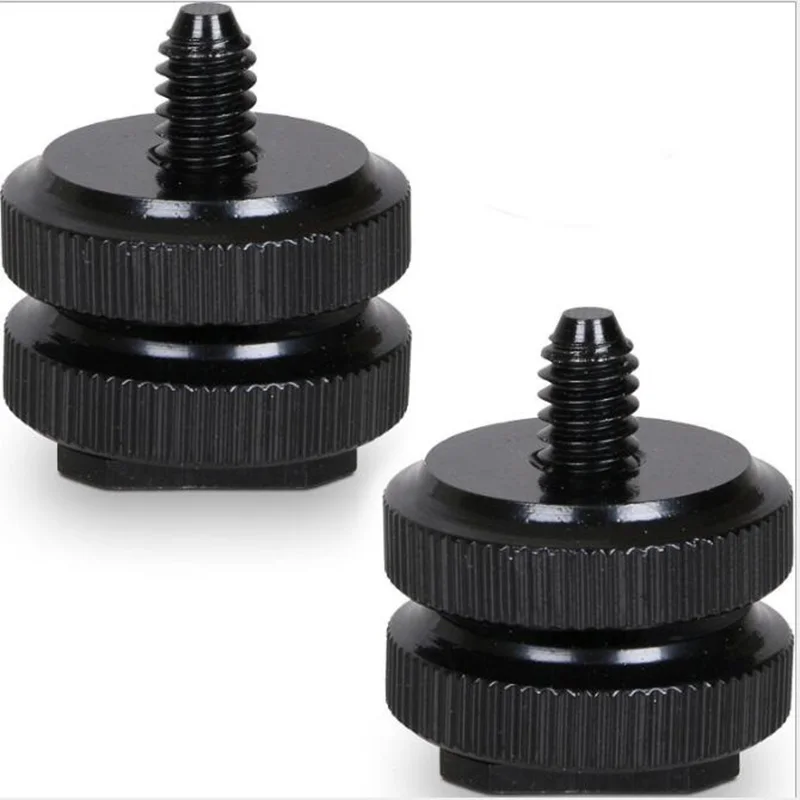 Foleto 1/4 Inch Two Double one Nut Mount Adapter For canon nikon sony Fash Tripod Screw And DSLR Camera Flash Hot Shoe 10pcs
Foleto 1/4 Inch Two Double one Nut Mount Adapter For canon nikon sony Fash Tripod Screw And DSLR Camera Flash Hot Shoe 10pcs