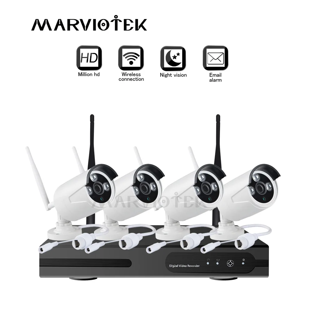 Камера видеонаблюдения 8 каналов 1080P ip NVR 4 камеры p2p | Безопасность и защита
