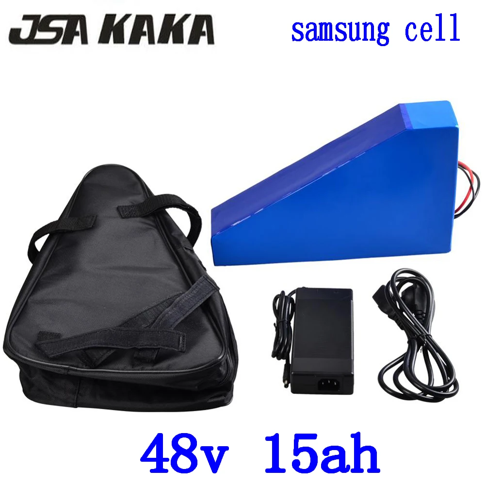 48V 15AH 1000W electric bicycle battery 48v 15ah li-ion battery 48V 15AH ebike battery use samsung cell with 54.6V 2A charger
48V 15AH 1000W electric bicycle battery 48v 15ah li-ion battery 48V 15AH ebike battery use samsung cell with 54.6V 2A charger